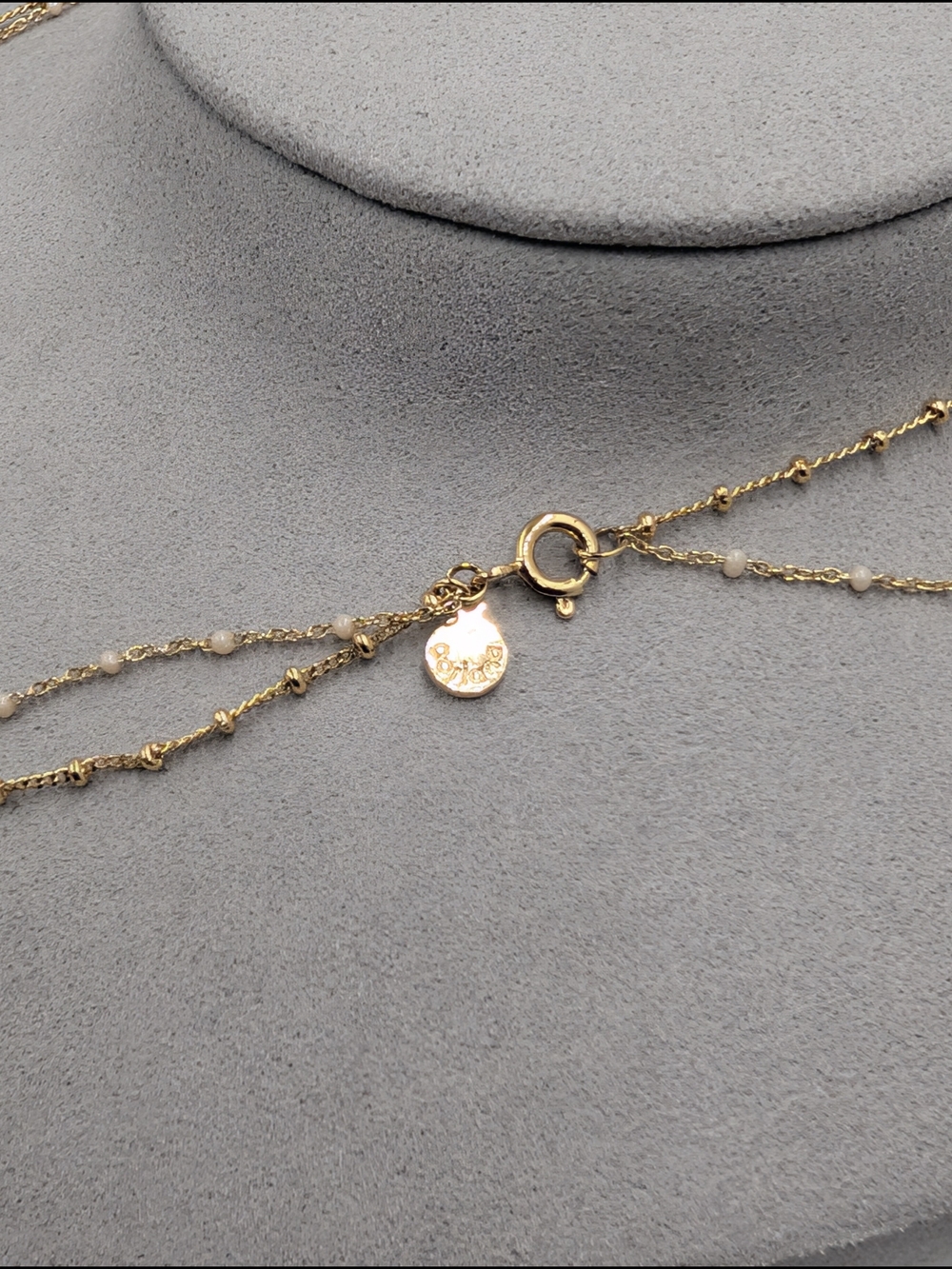 Gorjana Layered Gold Beaded Necklace - Double Strand Bb91 - Picture 4 of 6